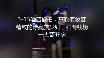 3-15酒店偷拍，高颜值妆容精致的漂亮美少妇，和有钱榜一大哥开房