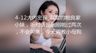 4-12大内密探_真实约啪良家小妹，听对话是刚刚啪过两次，不会叫床，今天调教小母狗