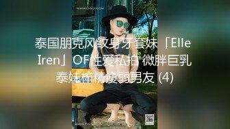 泰国朋克风纹身牙套妹「Elle Iren」OF性爱私拍 微胖巨乳泰妹榨精瘦弱男友 (4)