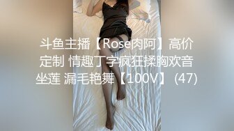 斗鱼主播【Rose肉阿】高价定制 情趣丁字疯狂揉胸欢音坐莲 漏毛艳舞【100V】 (47)