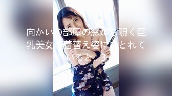 向かいの部屋の窓から覗く巨乳美女の着替え姿に見とれていると…3